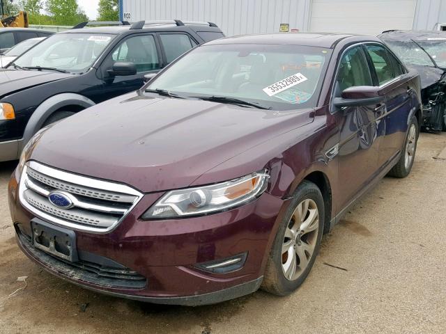 1FAHP2EW2BG169203 - 2011 FORD TAURUS SEL PURPLE photo 2