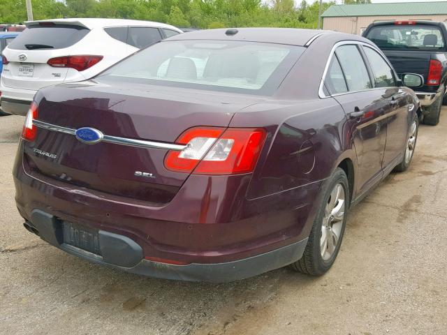 1FAHP2EW2BG169203 - 2011 FORD TAURUS SEL PURPLE photo 4