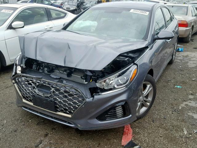 5NPE34AF9JH723891 - 2018 HYUNDAI SONATA SPO GRAY photo 2