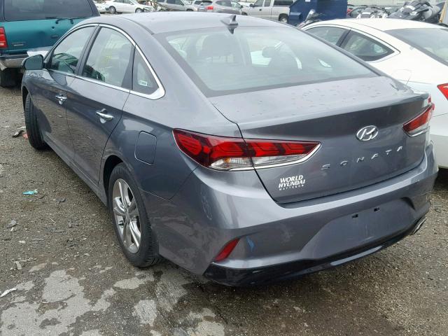 5NPE34AF9JH723891 - 2018 HYUNDAI SONATA SPO GRAY photo 3