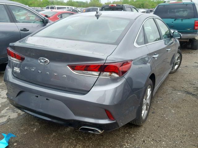 5NPE34AF9JH723891 - 2018 HYUNDAI SONATA SPO GRAY photo 4