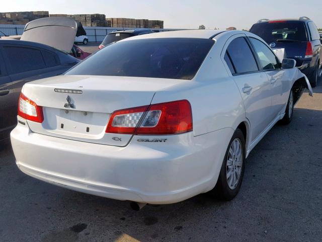 4A32B2FF5CE019268 - 2012 MITSUBISHI GALANT FE WHITE photo 4