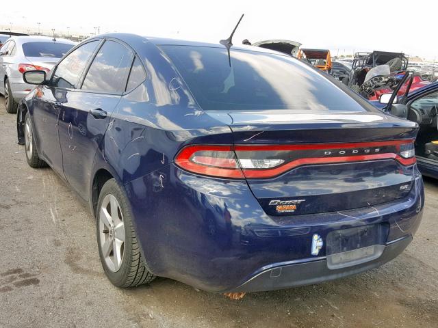 1C3CDFBB0FD187071 - 2015 DODGE DART SXT BLUE photo 3