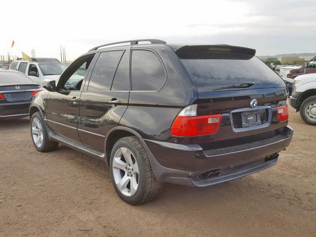 5UXFB53525LV12873 - 2005 BMW X5 4.4I BLACK photo 3