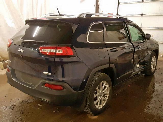 1C4PJMCB2FW702374 - 2015 JEEP CHEROKEE L BLUE photo 4