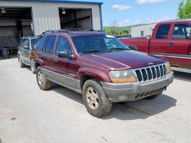 1J4GW48S3YC204130 - 2000 JEEP GRAND CHER BURGUNDY photo 1