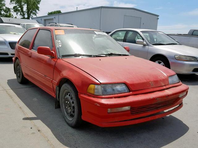 2HGED7362LH573423 - 1990 HONDA CIVIC SI RED photo 1