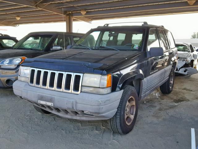 1J4GZ58S8WC338738 - 1998 JEEP GRAND CHER BLACK photo 2