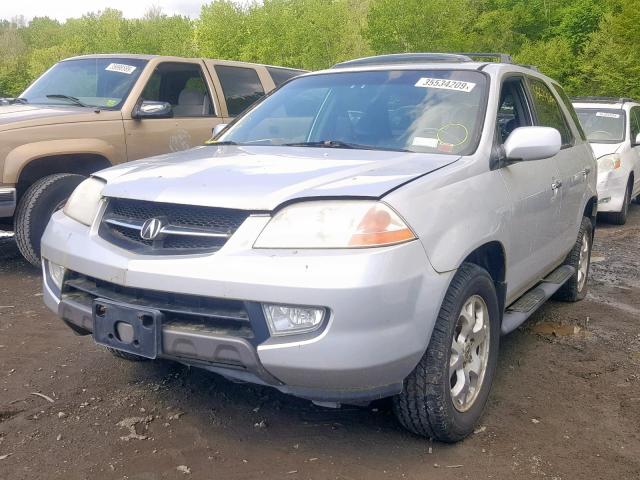 2HNYD18641H503642 - 2001 ACURA MDX TOURIN SILVER photo 2