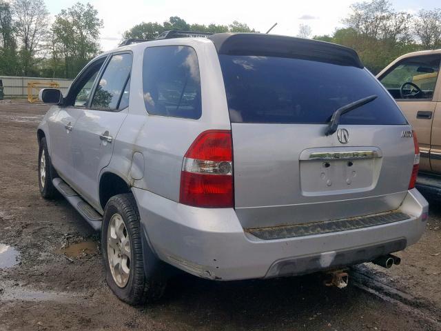 2HNYD18641H503642 - 2001 ACURA MDX TOURIN SILVER photo 3