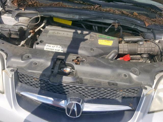 2HNYD18641H503642 - 2001 ACURA MDX TOURIN SILVER photo 7