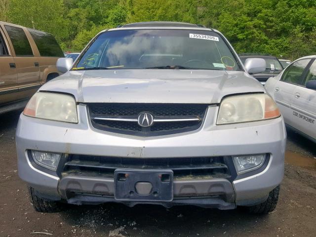 2HNYD18641H503642 - 2001 ACURA MDX TOURIN SILVER photo 9