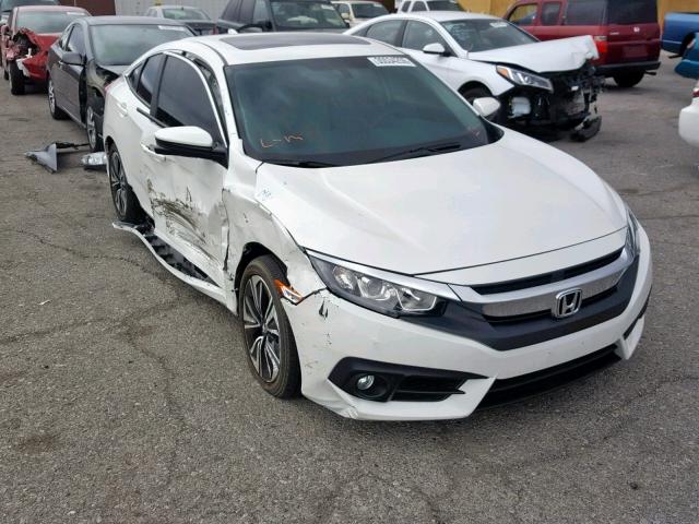 19XFC1F79GE214739 - 2016 HONDA CIVIC EXL WHITE photo 1