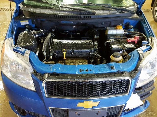 KL1TD6DE1AB126097 - 2010 CHEVROLET AVEO LS BLUE photo 7