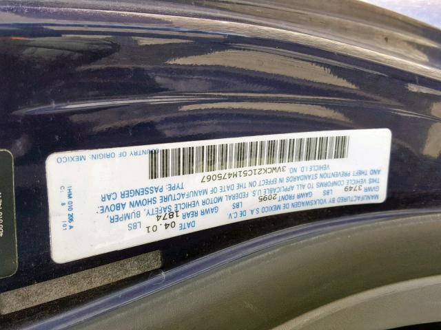 3VWCK21C51M475067 - 2001 VOLKSWAGEN NEW BEETLE Mavi foto 10