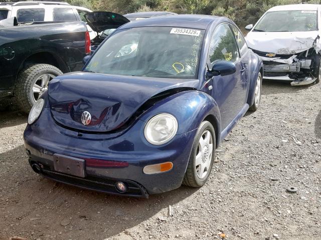 3VWCK21C51M475067 - 2001 VOLKSWAGEN NEW BEETLE Mavi foto 2