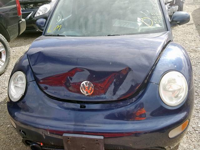 3VWCK21C51M475067 - 2001 VOLKSWAGEN NEW BEETLE Mavi foto 7