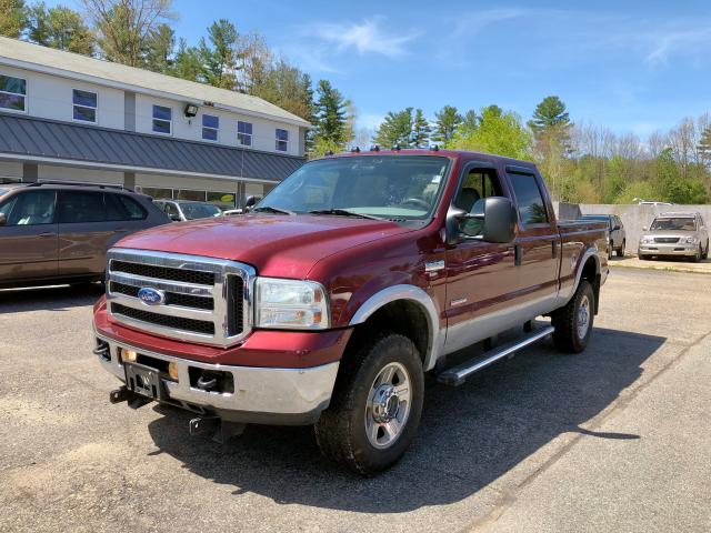 1FTWW31P15EA14814 - 2005 FORD F350 SRW S BURGUNDY photo 1