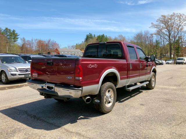 1FTWW31P15EA14814 - 2005 FORD F350 SRW S BURGUNDY photo 3