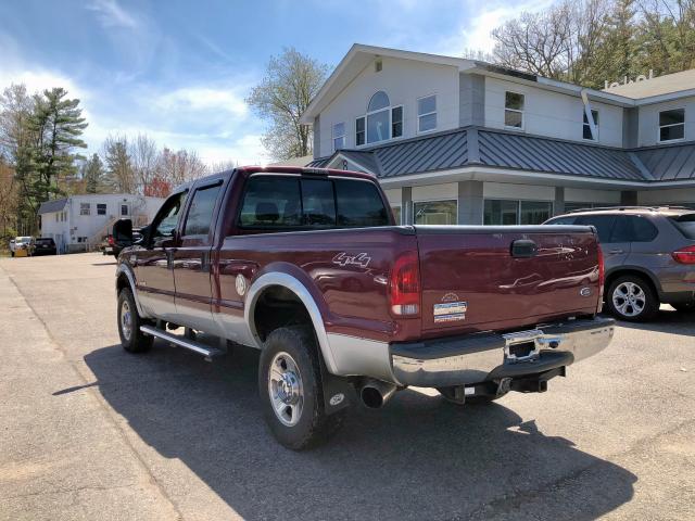 1FTWW31P15EA14814 - 2005 FORD F350 SRW S BURGUNDY photo 4