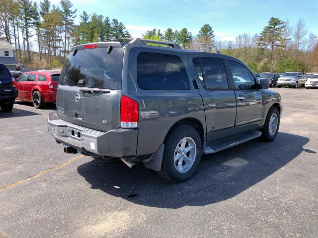 5N1AA08A54N744048 - 2004 NISSAN ARMADA SE GRAY photo 4