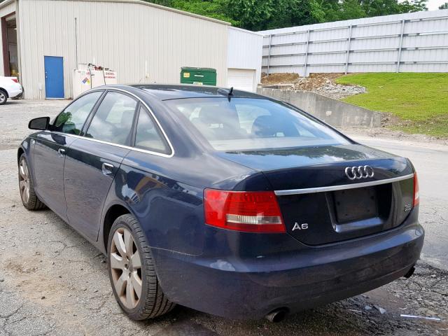 WAUDH74F16N161063 - 2006 AUDI A6 3.2 QUA BLUE photo 3