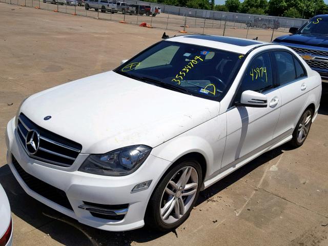 WDDGF4HB9EA936555 - 2014 MERCEDES-BENZ C 250 WHITE photo 9