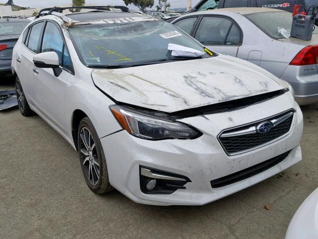 4S3GTAU68J3702674 - 2018 SUBARU IMPREZA LI WHITE photo 1