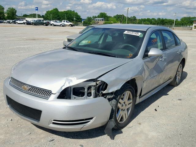 2G1WB5E31E1144505 - 2014 CHEVROLET IMPALA LIM SILVER photo 2