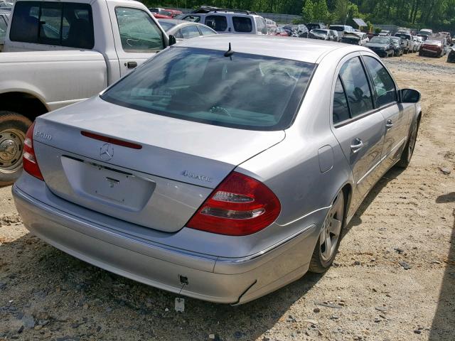 WDBUF83J26X191938 - 2006 MERCEDES-BENZ E 500 4MAT SILVER photo 4