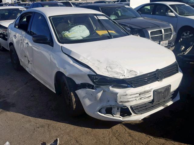 3VW2K7AJ4DM378793 - 2013 VOLKSWAGEN JETTA BASE 白色 照片 1