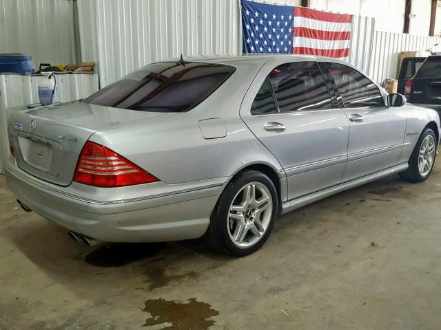 WDBNG74J23A371672 - 2003 MERCEDES-BENZ S 55 AMG SILVER photo 4