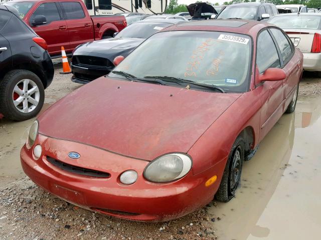 1FALP52U7VG242925 - 1997 FORD TAURUS GL RED photo 2