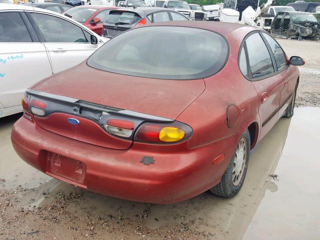 1FALP52U7VG242925 - 1997 FORD TAURUS GL RED photo 4