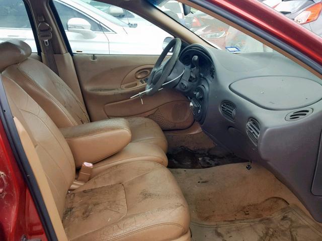 1FALP52U7VG242925 - 1997 FORD TAURUS GL RED photo 5