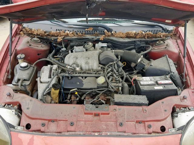 1FALP52U7VG242925 - 1997 FORD TAURUS GL RED photo 7