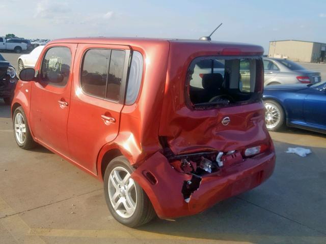 JN8AZ28R59T121244 - 2009 NISSAN CUBE BASE RED photo 3