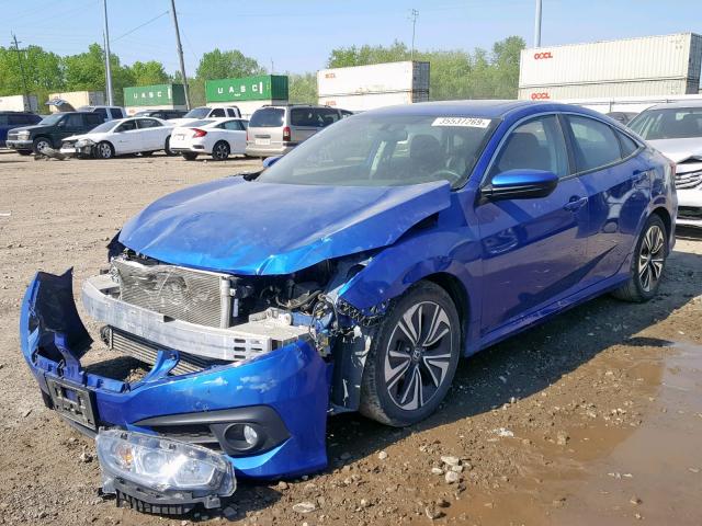 19XFC1F32HE004594 - 2017 HONDA CIVIC EX BLUE photo 2