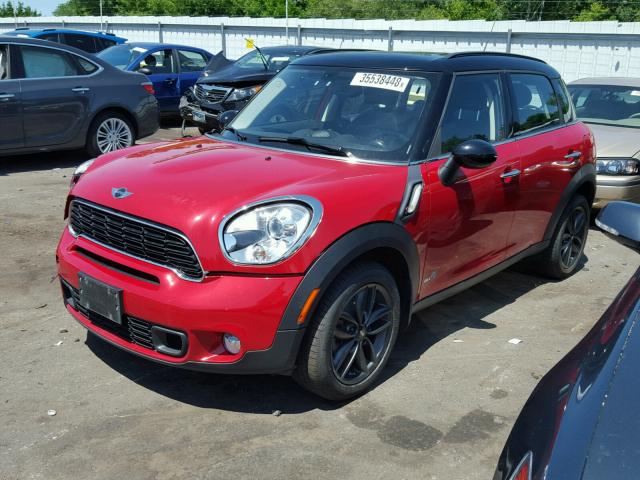 WMWZC5C53DWM15493 - 2013 MINI COOPER S C RED photo 2