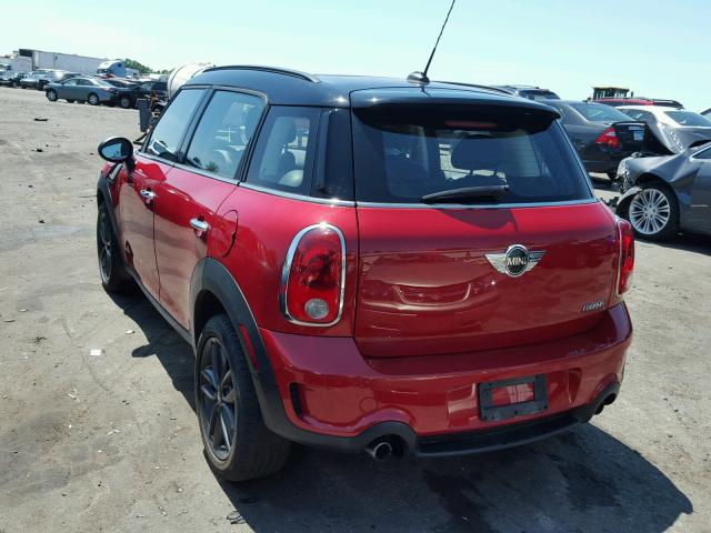 WMWZC5C53DWM15493 - 2013 MINI COOPER S C RED photo 3