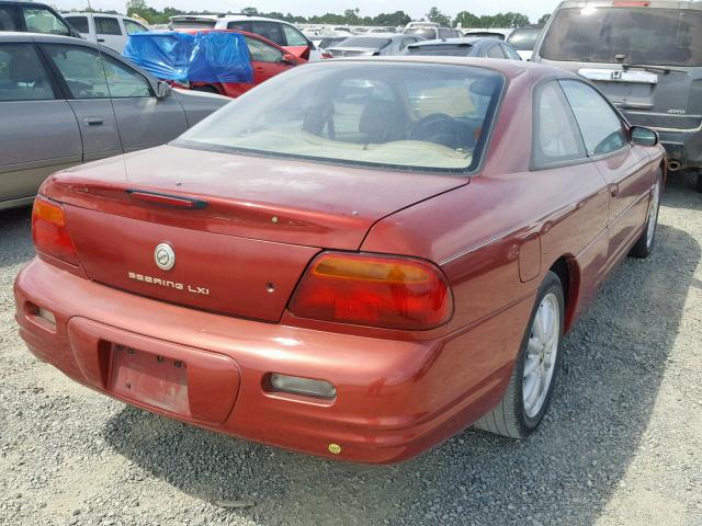 4C3AU52N6XE025452 - 1999 CHRYSLER SEBRING LX RED photo 4