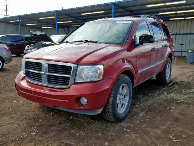 1D8HB48N88F121373 - 2008 DODGE DURANGO SL BURGUNDY photo 2