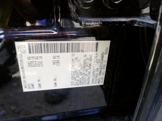 1N4AL2AP6CN528061 - 2012 NISSAN ALTIMA BASE  photo 10