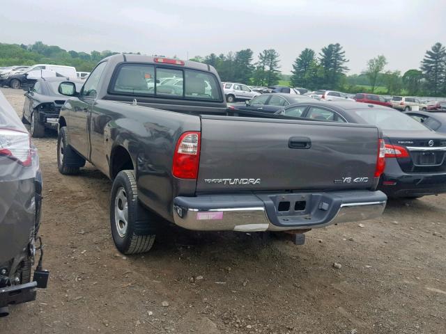 5TBKT42185S458802 - 2005 TOYOTA TUNDRA GRAY photo 3