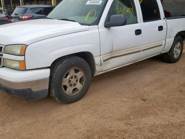 2GCEC13Z861266814 - 2006 CHEVROLET SILVERADO WHITE photo 9