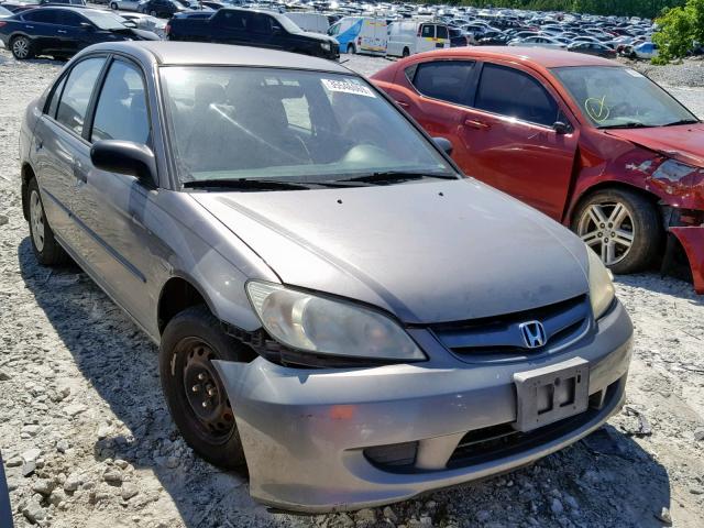 1HGES16305L001678 - 2005 HONDA CIVIC DX V GRAY photo 1