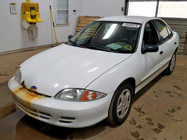 1G1JF5247Y7458100 - 2000 CHEVROLET CAVALIER L WHITE photo 2