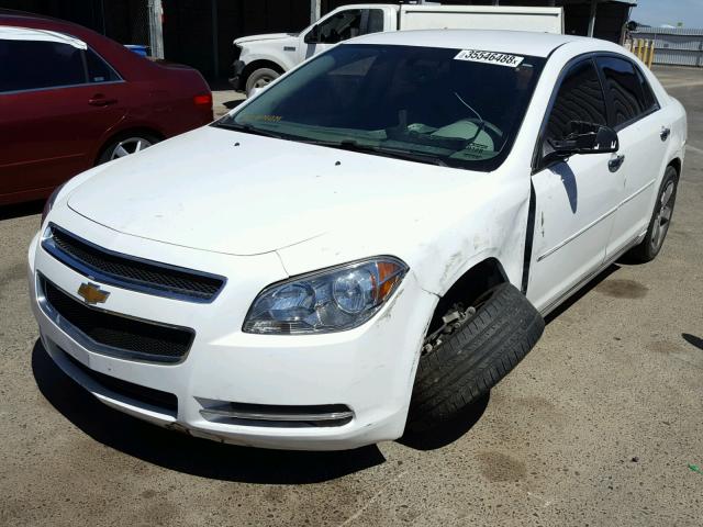 1G1ZC5E07CF113118 - 2012 CHEVROLET MALIBU 1LT WHITE photo 2