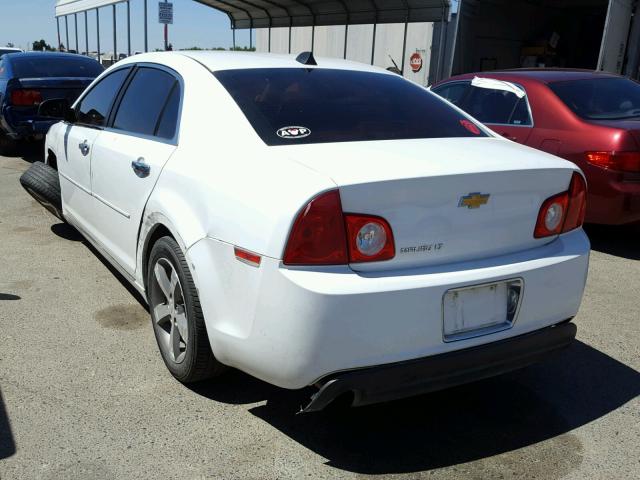 1G1ZC5E07CF113118 - 2012 CHEVROLET MALIBU 1LT WHITE photo 3