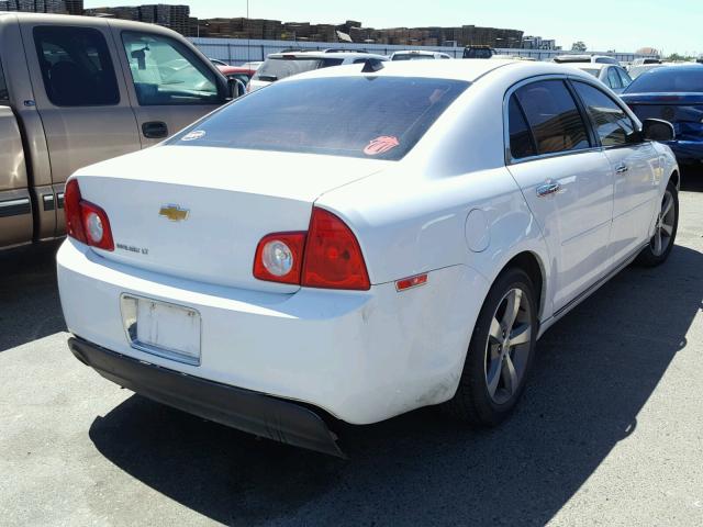 1G1ZC5E07CF113118 - 2012 CHEVROLET MALIBU 1LT WHITE photo 4